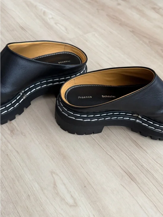 Proenza Schouler Leather Lug Sole Mules - Picture 4 of 9